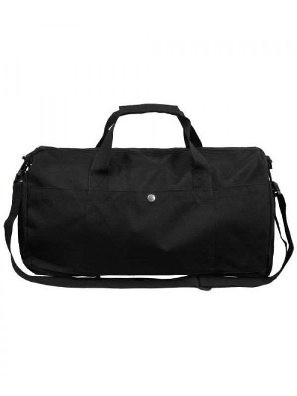 [BAG&ACC] Flower smile embroidery duffel bag_black