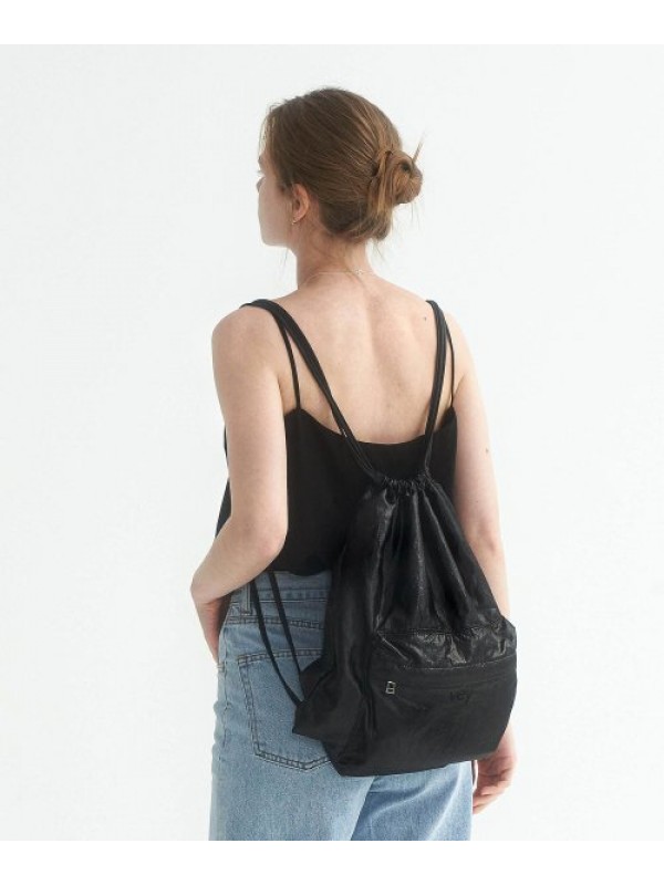 Shine String Backpack (Black)