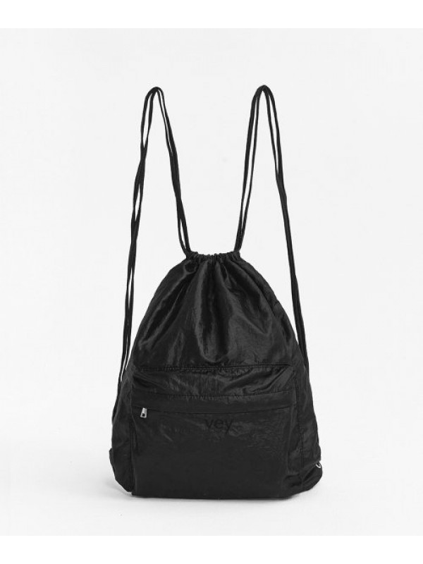 Shine String Backpack (Black)