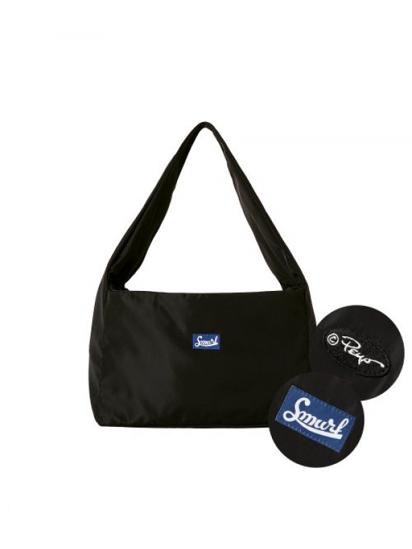 Smurf X Urkin Canvas Nylon String Shoulder Bag_Black