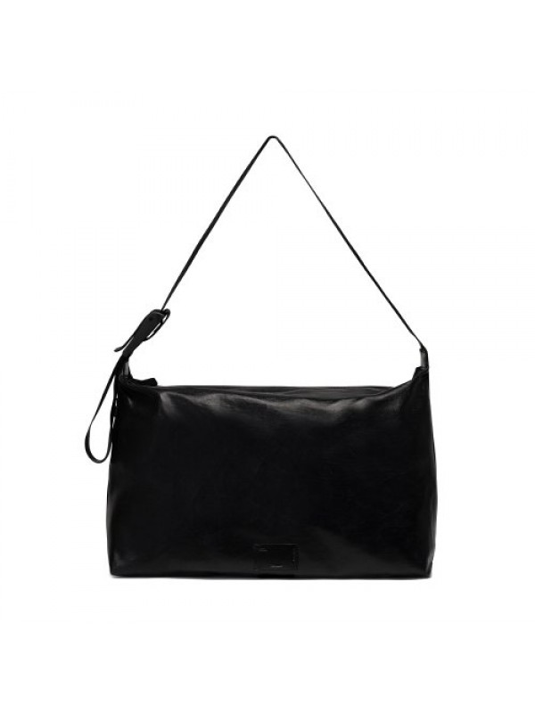 M FABRIC HOBO BAG - BLACK