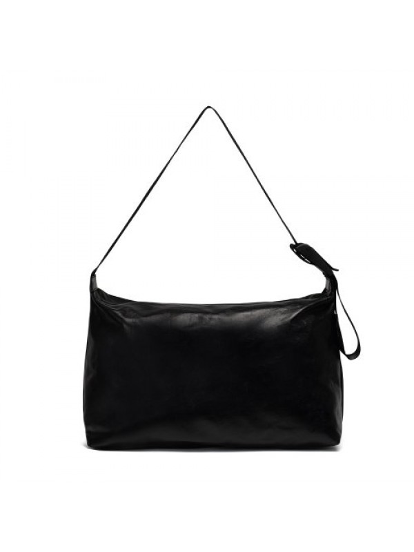 M FABRIC HOBO BAG - BLACK