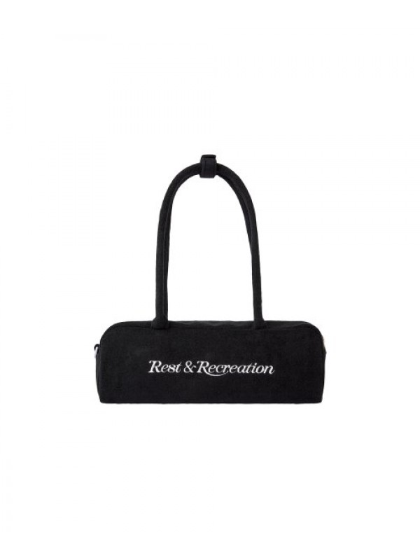 RR LOGO TERRY SHOUIDER BAG BLACK