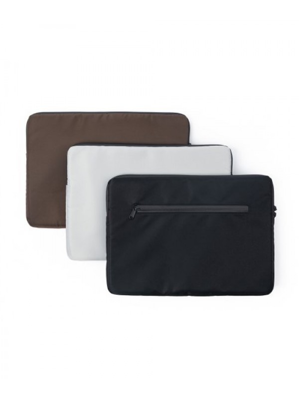 Cushioned Nylon Laptop Case 15 Inch (Black/Brown/Silver)