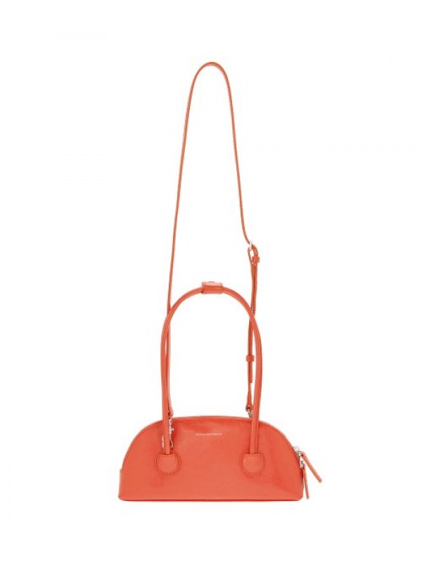 BESSETTE SHOULDER + STRAP - tangerine crinkle