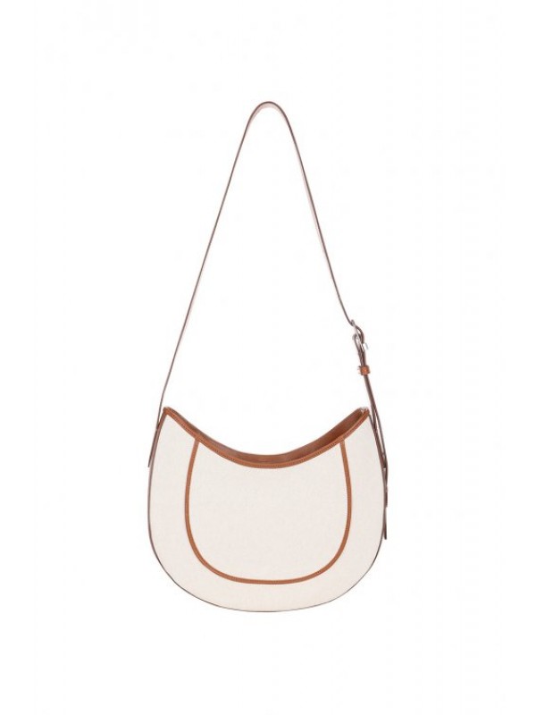 D Moon Canvas Hobo -Tan