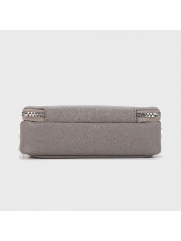 Square Pouch Messenger Bag Gray