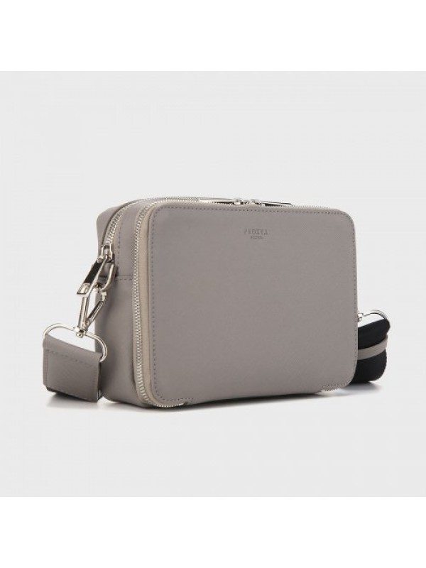 Square Pouch Messenger Bag Gray