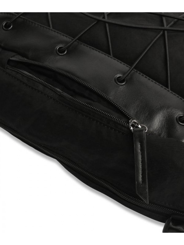 Lambskin Traveler Sling Bag BLACK