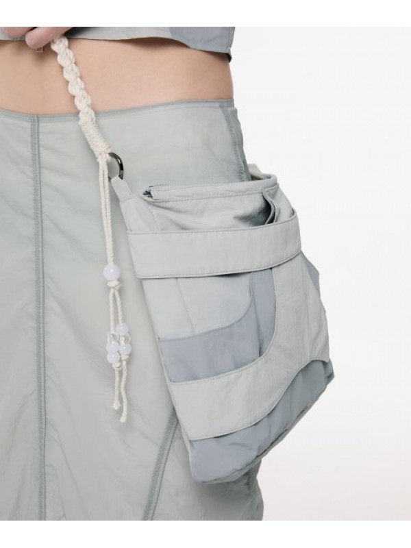 E96 Handmade Layered Bag (FU-725_Sky Gray)