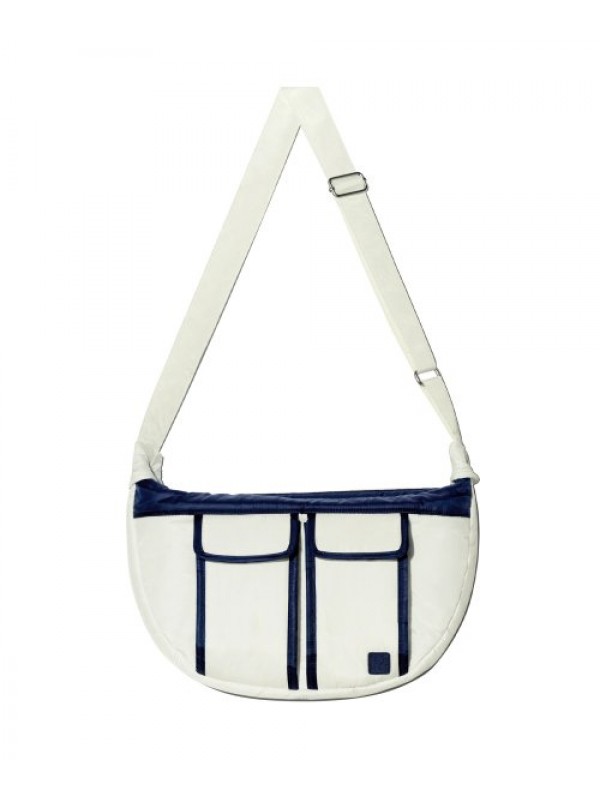 Double Pocket Hobo Bag_Ivory