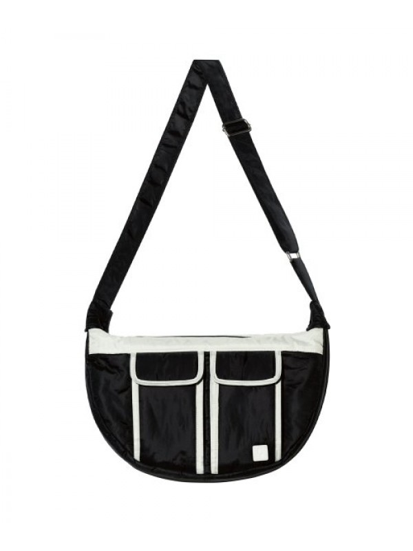 Double Pocket Hobo Bag_Black