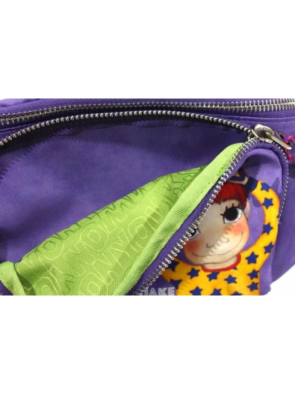 Twill Belt Bag Purple Doggy