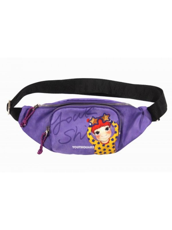 Twill Belt Bag Purple Doggy