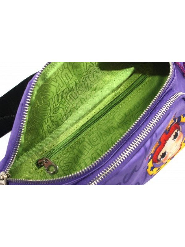 Twill Belt Bag Purple Doggy