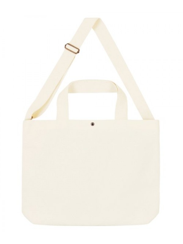 [UNISEX] BIG FLOWER DOT TWO-WAY CANVAS BAG_IVORY