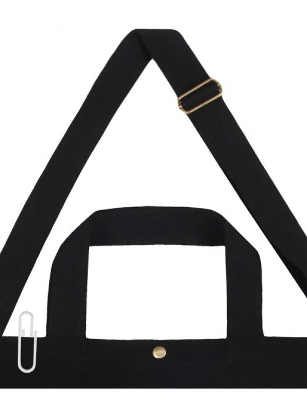 [UNISEX] LIFE LOGO MULTI SMILE TWO-WAY CANVAS BAG_BLACK