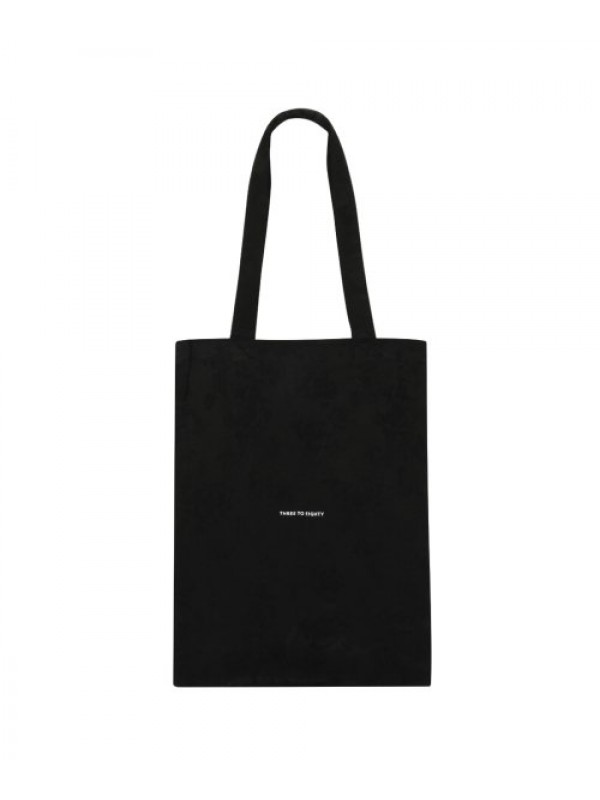 Flower Pattern Eco Bag (Black)