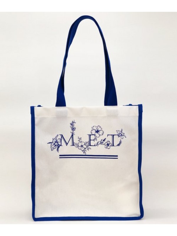 Metaphor Flower Eco Bag Blue