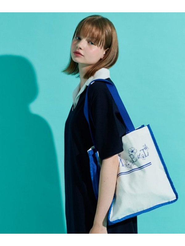 Metaphor Flower Eco Bag Blue